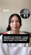 Nirempati ke Timothy, Calon Dokter Unud Calista Amore Minta Maaf: Saya Menyesal