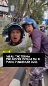 Viral! Tak Terima Diklakson, Oknum TNI AL Pukul Pengemudi Ojol