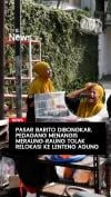 Pasar Barito Dibongkar Pedagang Menangis Meraung-raung Tolak Relokasi ke Lenteng Agung