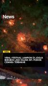 Viral Festival Lampion di Jogja Berubah jadi Hujan Api Pohon Cemara Terbakar