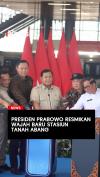 Presiden Prabowo Resmikan Wajah Baru Stasiun Tanah Abang