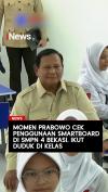 Momen Prabowo Cek Penggunaan Smartboard di SMPN 4