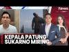 Viral Kepala Patung Sukarno di Indramayu Miring gegara Tertimpa Tenda