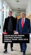 Makan Malam Bareng Cristiano Ronaldo Donald Trump: Anak Saya Ngefans