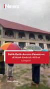 Detik-Detik Asrama Pesantren di Aceh Ambruk Akibat Longsor