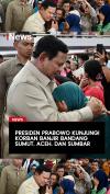 Presiden Prabowo Kunjungi Korban Banjir Bandang Sumut, Aceh dan Sumbar