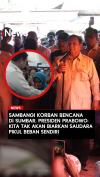 Sambangi Korban Bencana di Sumbar, Presiden Prabowo: Kita Tak Akan Biarkan Saudara Pikul Beban Sendiri
