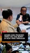 Momen Haru Prabowo Video Call Dua Bupati di Aceh yang Terisolasi