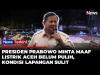 Presiden Prabowo Minta Maaf soal Listrik Aceh Belum Pulih Total: Kondisi di Lapangan Sulit 