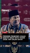 Presiden Prabowo: Kalau Rakyat Milih Saya Tahun 2029, Apa Salah Saya?
