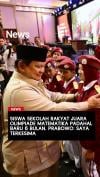 Siswa Sekolah Rakyat Juara Olimpiade Matematika padahal Baru 6 Bulan, Prabowo: Saya Terkesima