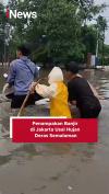 Penampakan Banjir di Jakarta Usai Hujan Deras Semalaman