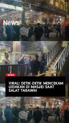 Viral! Detik-Detik Mencekam Ledakan di Masjid saat Salat Tarawih