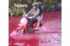 Solo Geger! Banjir Aneh Airnya Berwarna Merah, kok Bisa?