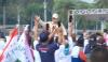 Momen Prabowo Sapa Ribuan Buruh di Monas saat Hadiri Peringatan May Day 