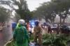 Detik-Detik Pohon Tumbang di Cibinong Bogor, Pengendara Motor Tewas Tertimpa