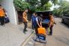Polisi Olah TKP Kebakaran Rumah di Jaksel yang Tewaskan Anggota BPK Haerul Saleh - Bagian 5
