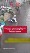 Viral! Kurir Dibegal saat Berteduh Hujan, Motor dan Paket Sekarung Digasak