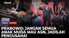 Prabowo Minta Anak Muda Tak Hanya Kejar Jadi ASN, Tapi Berani Berbisnis