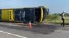 Kecelakaan di Tol Jombang, Bus Sudiro Tungga Jaya Terbalik 10 Orang Terluka