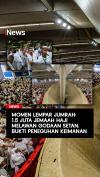 Momen 1,5 Juta Jemaah Haji Lempar Jumrah di Mina