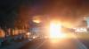 Mikrobus Terbakar Hebat di Tol Jakarta-Cikampek, Api dari Bagian Mesin