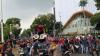 Mahasiswa UBK Gelar Demo di Kawasan Medan Merdeka Selatan, Sempat Dicegat Polisi 