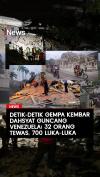 Detik-Detik Gempa Kembar Dahsyat Guncang Venezuela