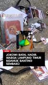 Jokowi Batal Hadir, Warga Lampung Timur Ngamuk Banting Sembako