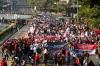 May Day: Ribuan Buruh Mulai Padati Bundaran Patung Kuda - Bagian 2