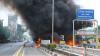 Foto-Foto Gerbang Tol Pejompongan Hangus Terbakar - Bagian 5