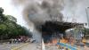 Foto-Foto Gerbang Tol Pejompongan Hangus Terbakar - Bagian 1