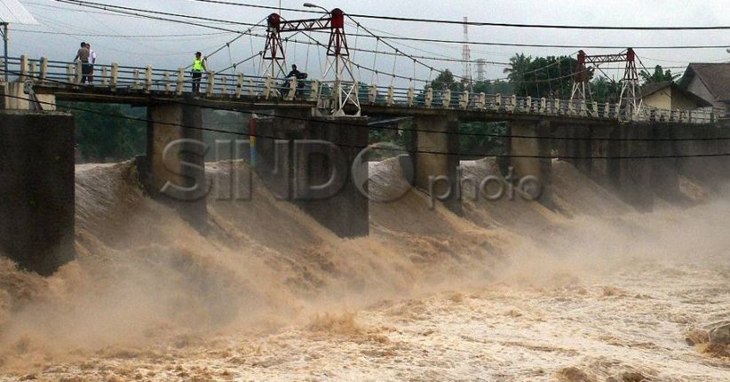 Malam Ini, Tinggi Muka Air Bendung Katulampa Siaga Satu