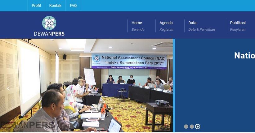 Setelah Diretas, Website Dewan Pers Kembali Pulih