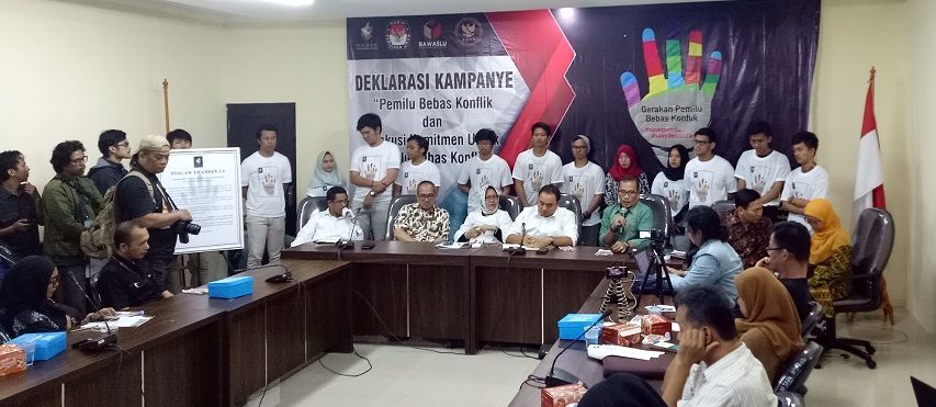 Deklarasi Pemilu Bebas Konflik, Ini 5 Poin yang Dikampanyekan