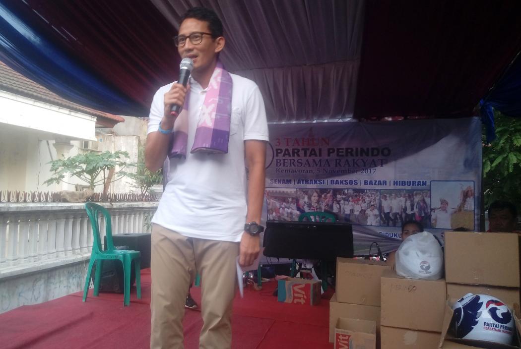 HUT ke-3 Perindo Jakarta, Sandiaga Janji Berikan Pendidikan Berkualitas