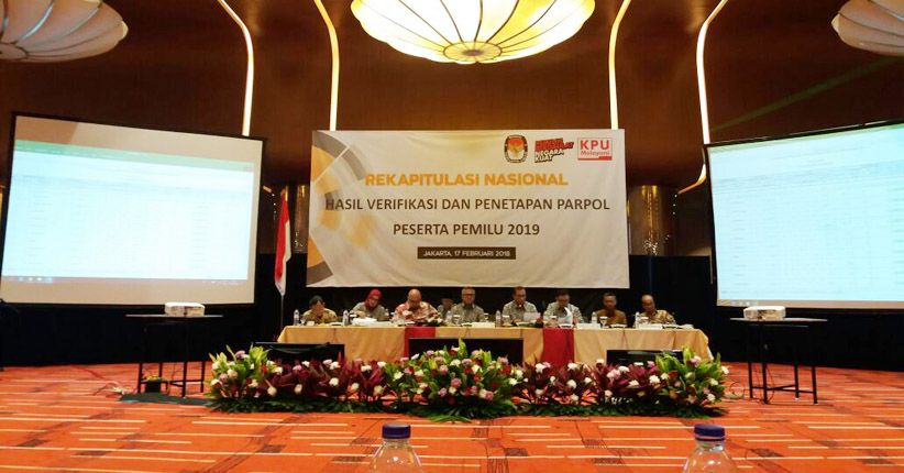 PBB dan PKPI Tak Lolos, Ini Daftar 14 Parpol Peserta Pemilu 2019