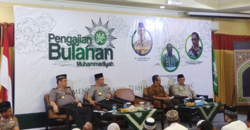 Di Muhammadiyah, Kapolri Sebut Kasus Penyerangan Ulama hanya Rekayasa