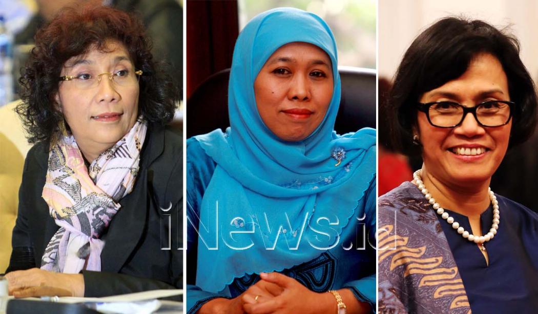 Susi, Khofifah dan Sri Mulyani Jadi Menteri Paling Berprestasi