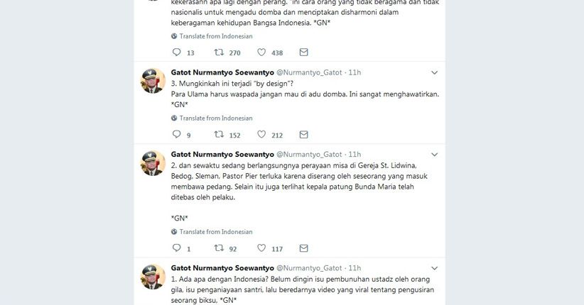 Mantan Panglima TNI: Mungkinkah Ini Terjadi By Design? 