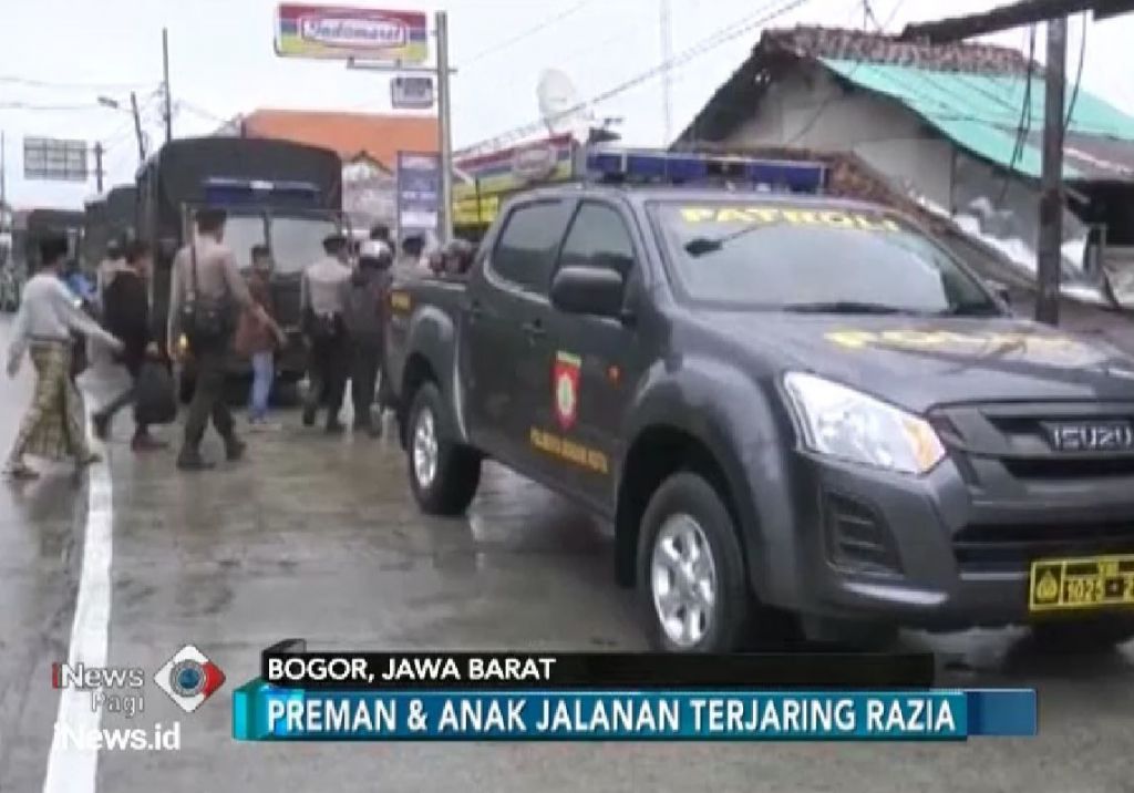 Ratusan Pengamen dan Preman di Bogor Diamankan