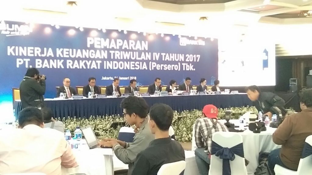BRI Bukukan Laba Bersih Rp29,04 Triliun Sepanjang 2017