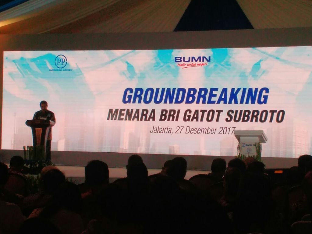 Bank BRI Gandeng PT PP Bangun Gedung Baru di Gatot Soebroto