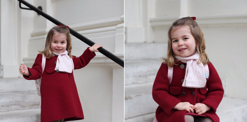 Pose Sebelum Sekolah, Princess Charlotte Disebut Mirip Ratu Elizabeth