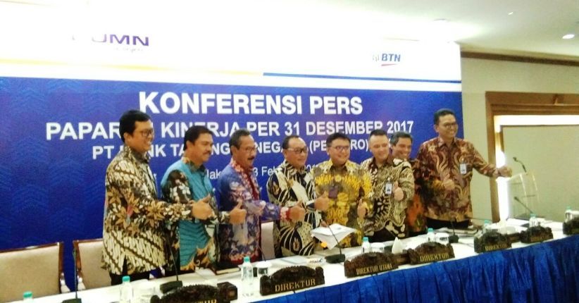 Ditopang KPR Subsidi, Laba Bank BTN 2017 Capai Rp3,02 Triliun