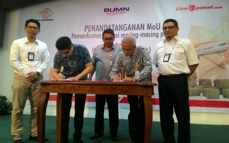 Pos Indonesia dan Lion Express Jalin Kerja Sama Strategis 