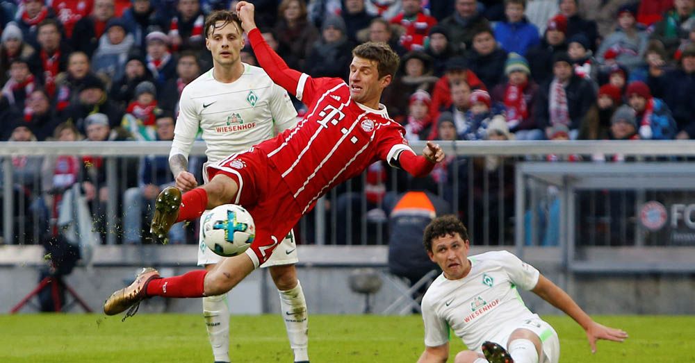 Thomas Mueller Cetak Gol ke-100 di Bundesliga