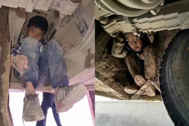 Dua Bocah Nekat Menumpang di Kolong Bus demi Bertemu Orangtua