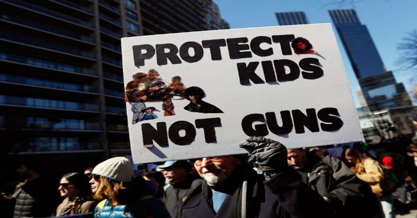 Ratusan Ribu Siswa di AS Demonstrasi Tuntut Pengetatan Senjata Api