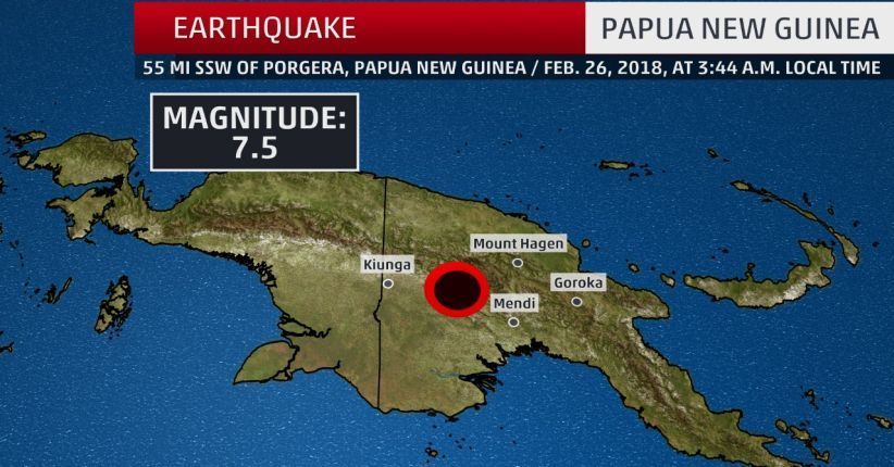 Gempa 7,5 SR Papua Nugini Tewaskan Lebih dari 30 Orang